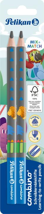 Actual product image Pelikan Pencil Combino blue 2 pieces (4 mm, B, 2 x)