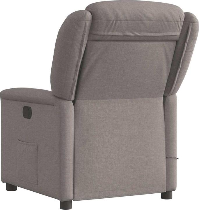 Image du produit VidaXL Fauteuil de massage Taupe Tissu Massage Fauteuil TV avec fonction massage