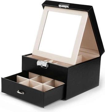 Immagine prodotto Ecarla Portagioie con specchio e cassetto nero