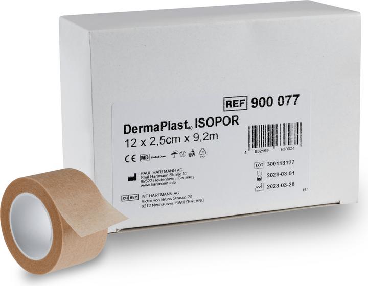 DermaPlast Isopor Vlies Fixierpflaster (12 x)