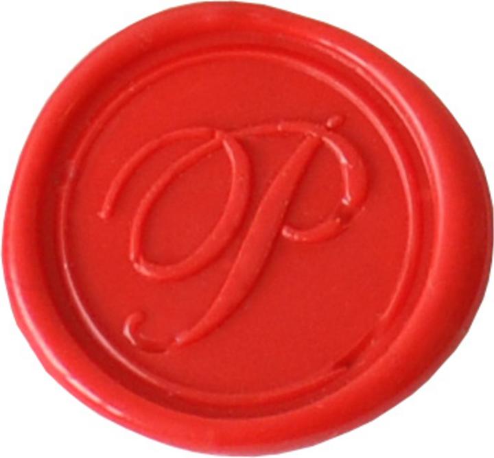 Image du produit Herbin Sceau rond à vis (lettre anglaise) avec manche en bois vernis - p
