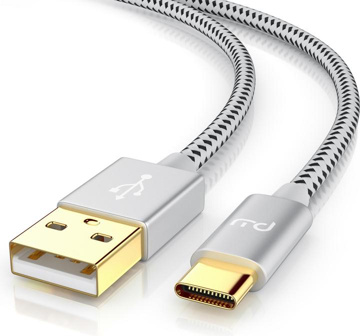 Produktbild Primewire USB-C 3.1 Kabel - Typ C zu Typ A Datenkabel, Ladekabel - Nylonmantel - bidirektional - Geschirmt (2 m, USB 2.0)