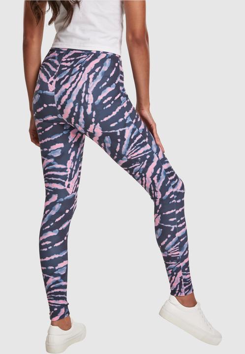 Actual product image Urban Classics Ladies High Waist Tie Dye Leggings (S)