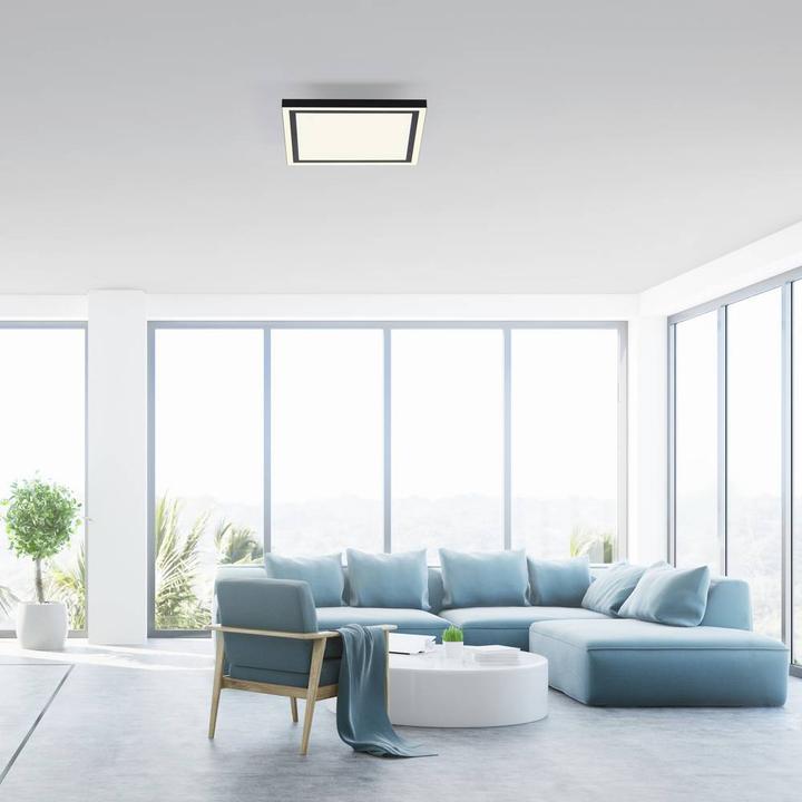 Image du produit Just Light EDGING-SMART LED Deckenleuchte Steuerbare Lichtfarbe 32W Schwarz/Weiss 14450-18 (3600 lm)