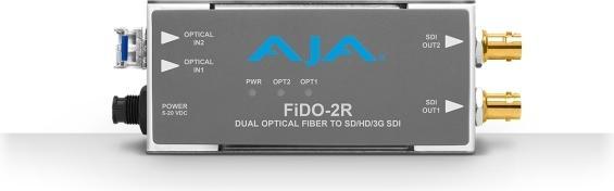 Productafbeelding AJA FiDO-2R Dubbelkanaals Vezel naar SDI (Extender)