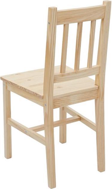 Produktbild Mendler Esszimmer-Set, Sitzgruppe Esszimmergruppe, Massiv-Holz Landhaus 110cm - Kiefer lasiert