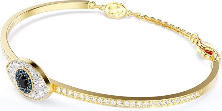 Image du produit Swarovski Symbolica Bracelet-jonc mauvais oeil bleu or (17 cm, Métal Swarovski)