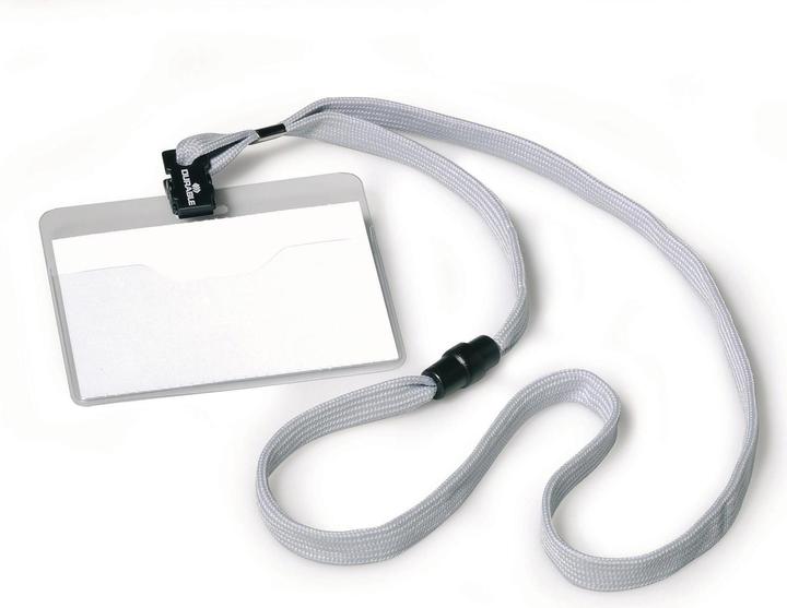 Actual product image Durable Name badge with textile ribbon