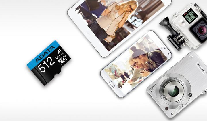 Produktbild Adata Premier 512GB microSDXC (UHS-I U1, Class 10, V10, A1) (512 GB, microSDXC, U1, UHS-I)