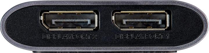 Actual product image StarTech .com Thunderbolt 3 to Dual DisplayPort Adapter DP 1.4 (USB-C, 46 cm)