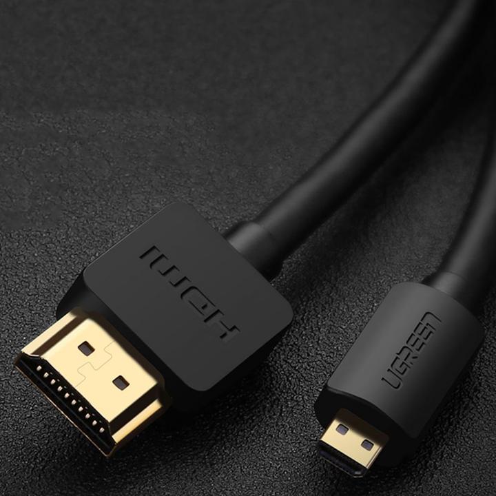 Productafbeelding Ugreen HD127 Micro HDMI - HDMI kabel 4K 3D 3m (zwart) (3 m, HDMI)