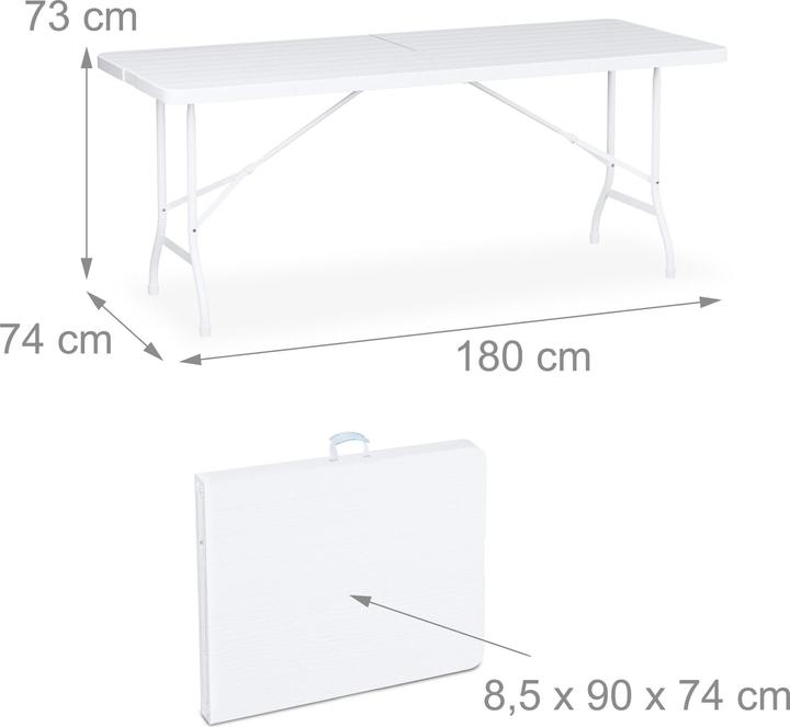 Actual product image Relaxdays 3-piece beer tent set (180 cm)