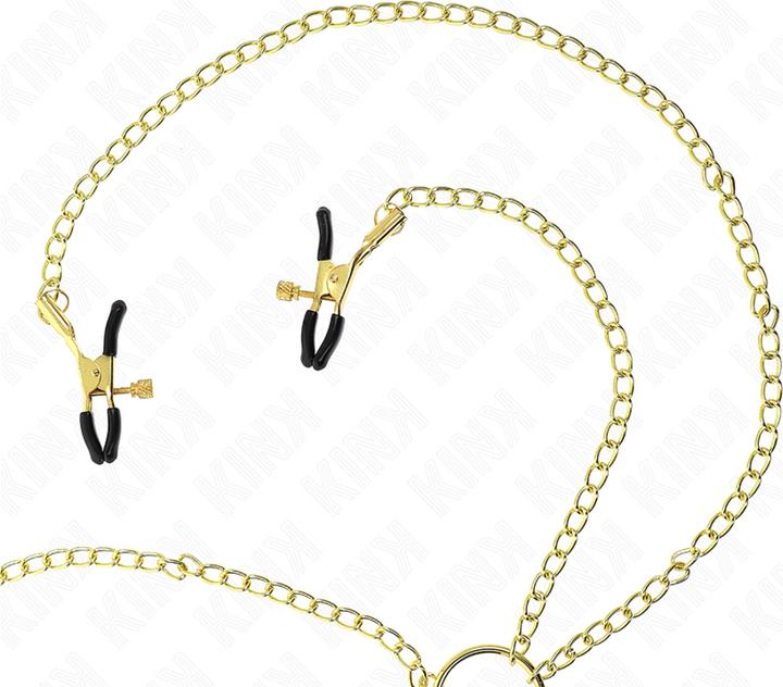 Actual product image Pipedream KINK - 4 nipple and clitoris clamps, adjustable, gold