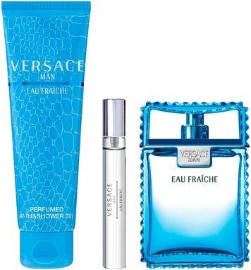 Actual product image Versace Bundle Man Eau Fraiche EDT 100ml + EDT 10ml + SG 150ml (Eau de toilette, 150 ml)