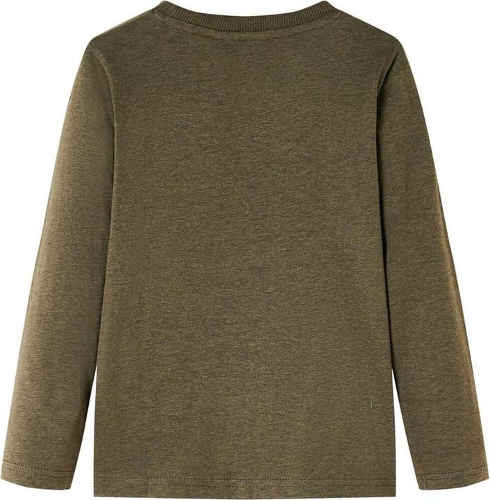 Immagine prodotto VidaXL Camicia da bambino a maniche lunghe Khaki Melange 140,Materiale: 80 (140)