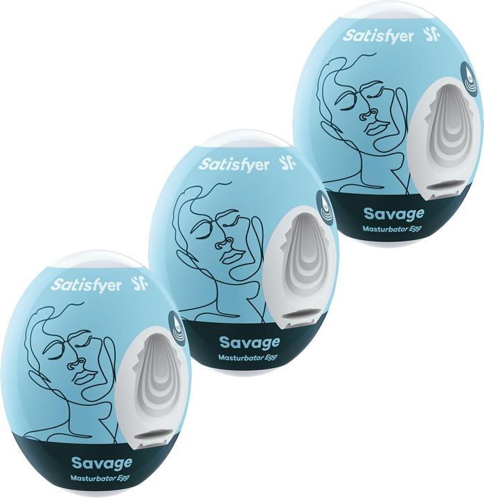 Satisfyer Masturbator Egg Set - Savage