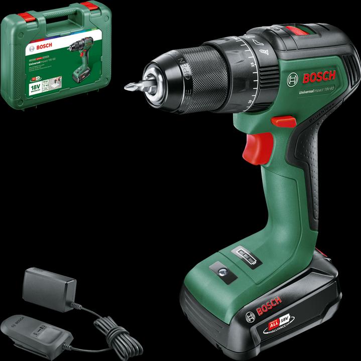 1x UniversalImpact 18V-60 accuboor-/schroefmachine, 1x S