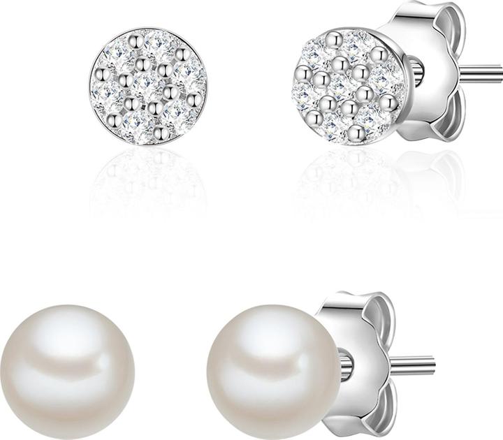 Image du produit Glanzstücke München Femme argent sterling zirconium perle d'eau douce de culture argent - 23814 (Argent Sterling)