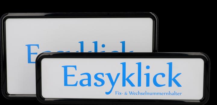Easyklick Titulaire d'une plaque d'immatriculation (Avant + arrière, Format portrait)