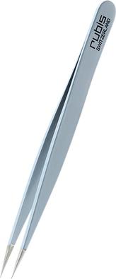 Rubis Pinzette spitz, hellblau, Inox