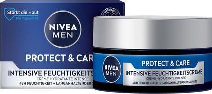 NIVEA MEN Protect & Care Intensive Moisturizing Cream for Men 50ml (50 ml, Nachtcreme)