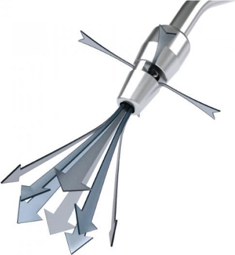 Actual product image Elmag - Ausblaspistole JWL TURBO, Ø 8mm Rohr gebogen, ByPass Düse, inkl. Stecknippel