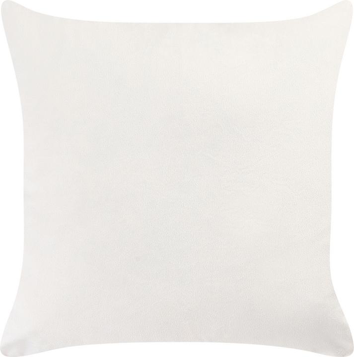 Produktbild Beliani Dekokissen Blättermotiv orange / schwarz 45 x 45 cm 2er Set SPIREA (45 x 45 cm)