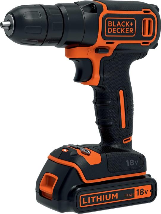 Image du produit Black & Decker & Decker BDCD18K-QW Perceuse 650 RPM (Fonctionnement sur batterie)