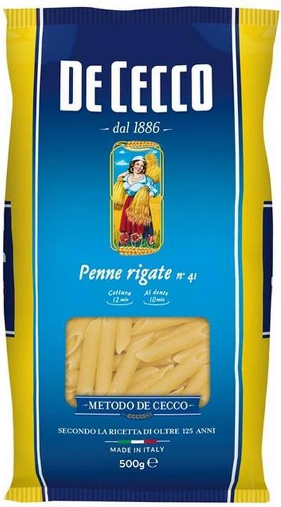Immagine prodotto De Cecco PENNE RIGATE N. 41 (500 g)