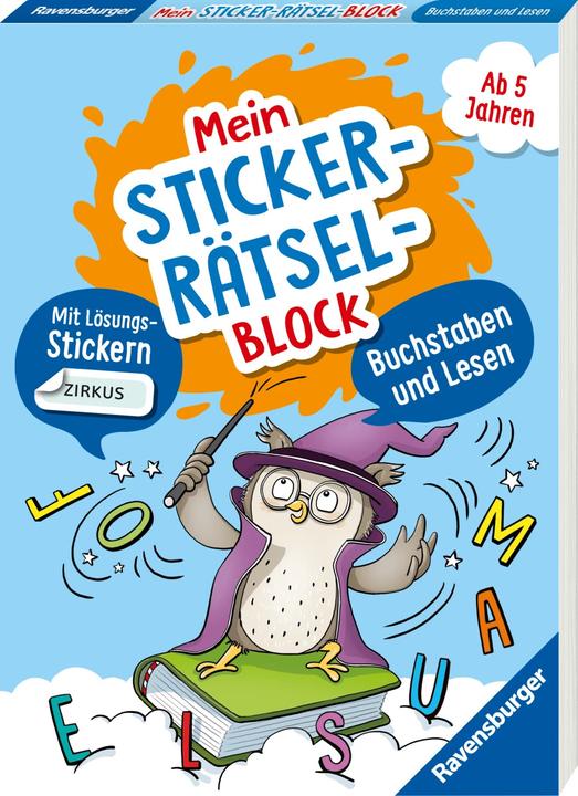 Actual product image Ravensburger My sticker puzzle block: Letters for children from 5 years - playful letters