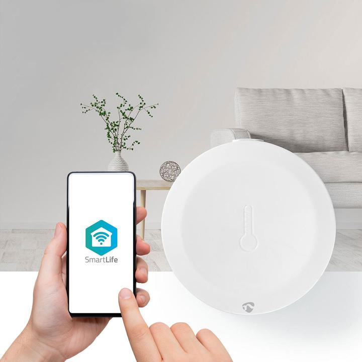 Actual product image Nedis Smart Klimasensor ZBSC10WT | Zigbee 3.0 | Batteriebetrieben | Android™ / IOS | Weiss