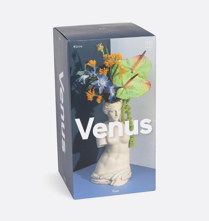 Produktbild Doiy Venus Weiss - Vase (1 x, 17 x 17 x 32 cm)