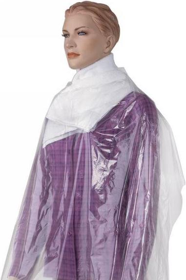 Immagine prodotto Efalock Mantellina monouso per parrucchieri, trasparente, liscia 100 x 150 cm
