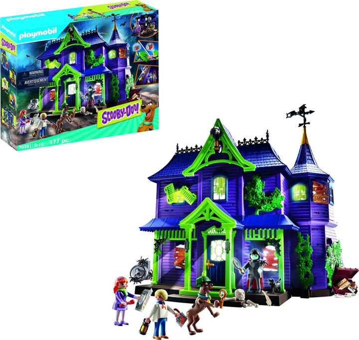 Image du produit Playmobil SCOOBY-DOO! L'aventure dans une maison hantée (70361, Playmobil Scooby-Doo)