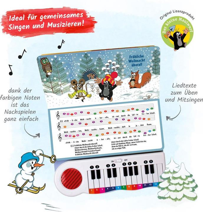 Produktbild Der kleine Maulwurf Klavierbuch Meine ersten Weihnachtslieder (Deutsch, Trötsch Verlag GmbH & Co. KG, 2023)
