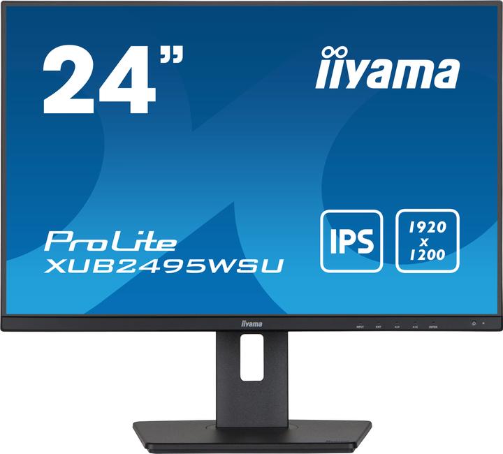 Actual product image iiyama Dis 24 PL XUB2495WSU-B5 IPS (1920 x 1200 pixels, 24")