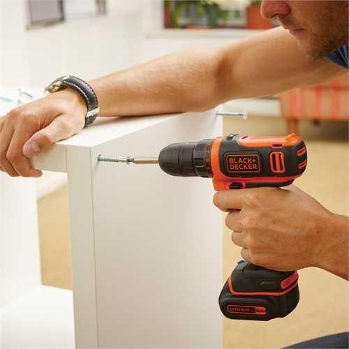 Image du produit Black & Decker & Decker BDCDD12K1-QW Perceuse 550 RPM (Fonctionnement sur batterie)