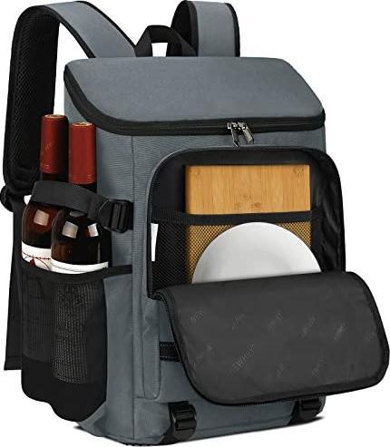 Produktbild Only-Bags.Store Wasserdichte isolierte Kühltasche Grosse Picknick-Rucksäcke Leichte Lunch-Tasche Rucksäcke (30 l)
