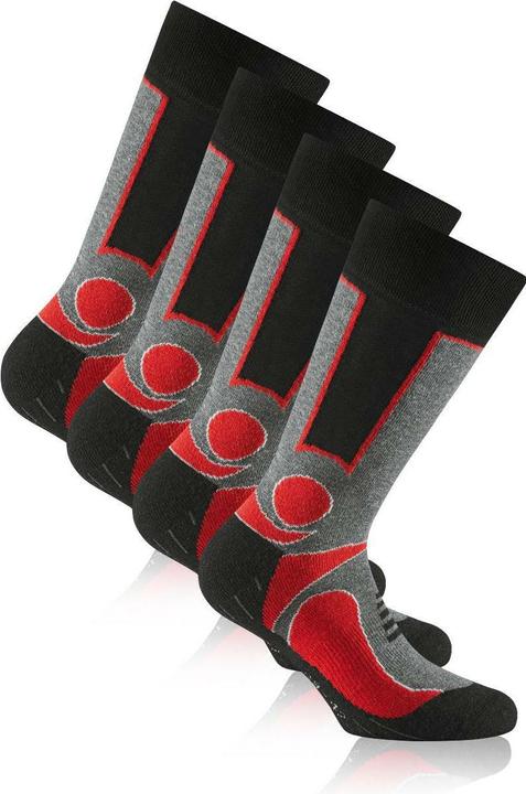 Rohner Socks trekking red / black 2-pack