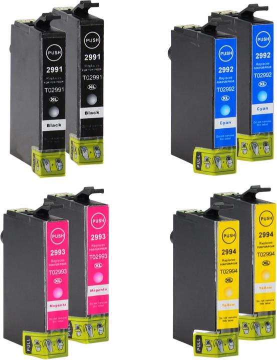 Image du produit Hermex Kompatible Tintenpatrone XL für Epson Expression Home XP-355 (M, CF, C, Y)