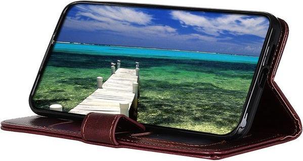 Actual product image MU Classic Crazy Horse Leather Bookcover Series (Realme 8 5G)