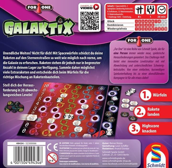 Produktbild Schmidt Spiele For One Galaktix (d) (Deutsch)