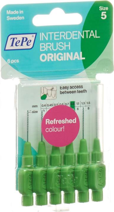 Image du produit TePe Interdental Brush 0.8mm grün (6 x, 0.80 mm)