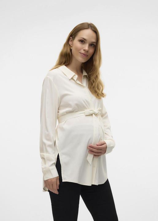 Actual product image Mamalicious Normal geschnitten Hemdkragen Ärmelbündchen mit Knopf Schmale Ärmel Hemd Hemd (XL)