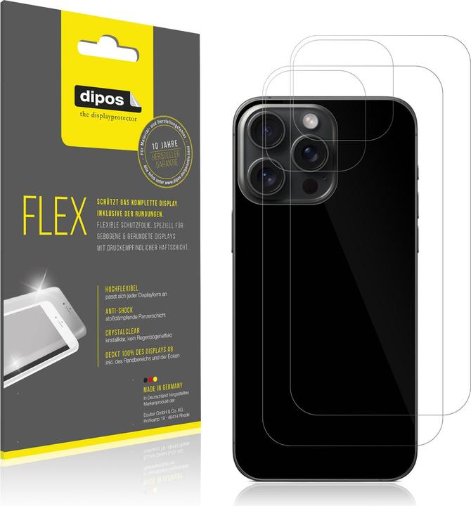 Image du produit Dipos Film de Protection d’écran Full-Cover 3D (1 pièce(s), Apple iPhone 15 Pro Max)