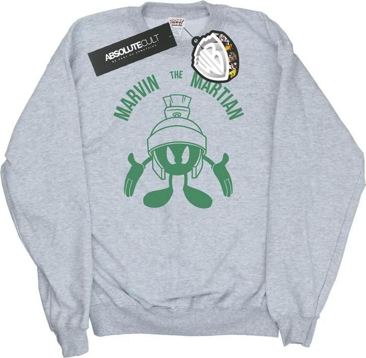 Looney Tunes Marvin The Martian Large Head Sweatshirt (S)