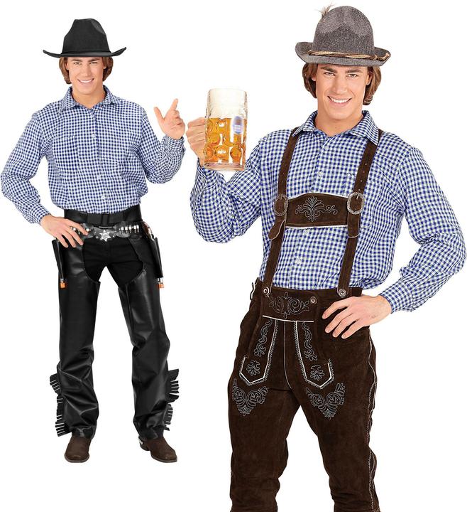 Produktbild Widmann Oktoberfest Herren Langarm Hemd kariert (XL)