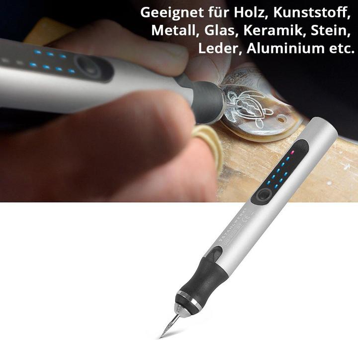 Produktbild DriSubt USB-Gravierstift UG-300 ST mit 8 W Akku-Gravierer | Gravurstift