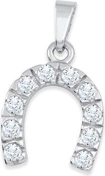 Brilio Silver - Silver pendant Horseshoe with zircons 446 001 00406 04