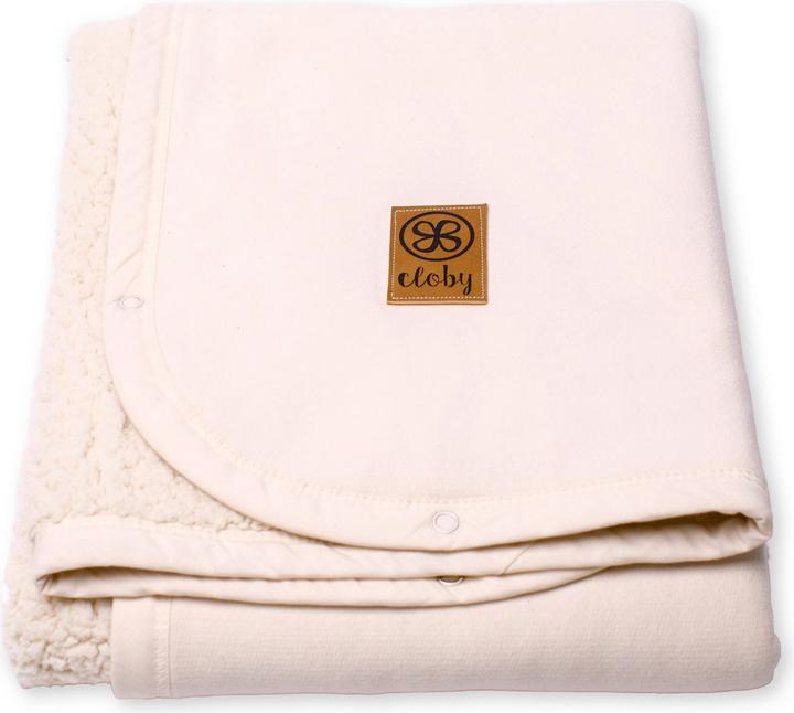 Cloby Teddy Decke Blanket Offwhite (95 x 75 cm)